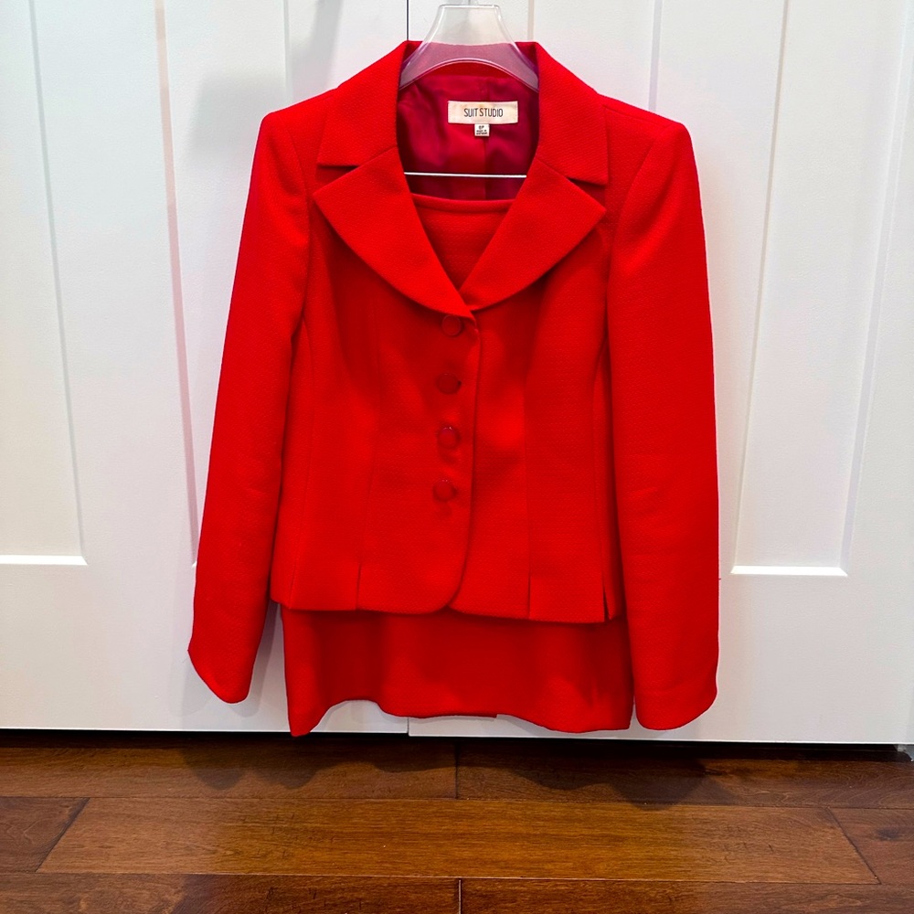 Red Skirt Suit